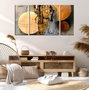 Wallity MXC10 Set de 3 Pinturas Decorativas en Lienzo Multicolor